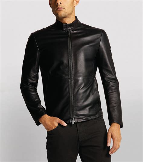 cheap armani leather jackets|Armani leather jacket men.